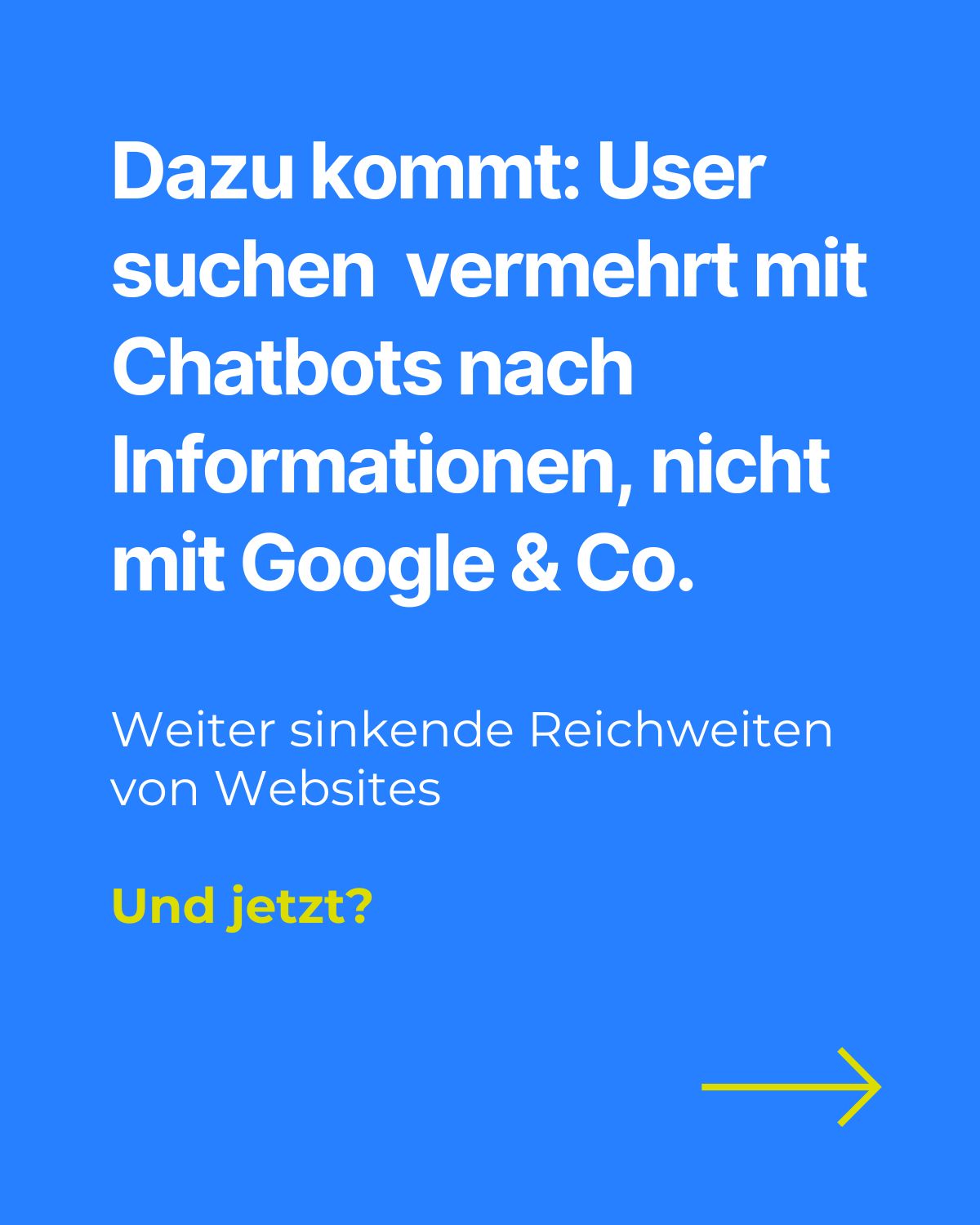 Verändertes Suchverhalten durch KI Chatbots