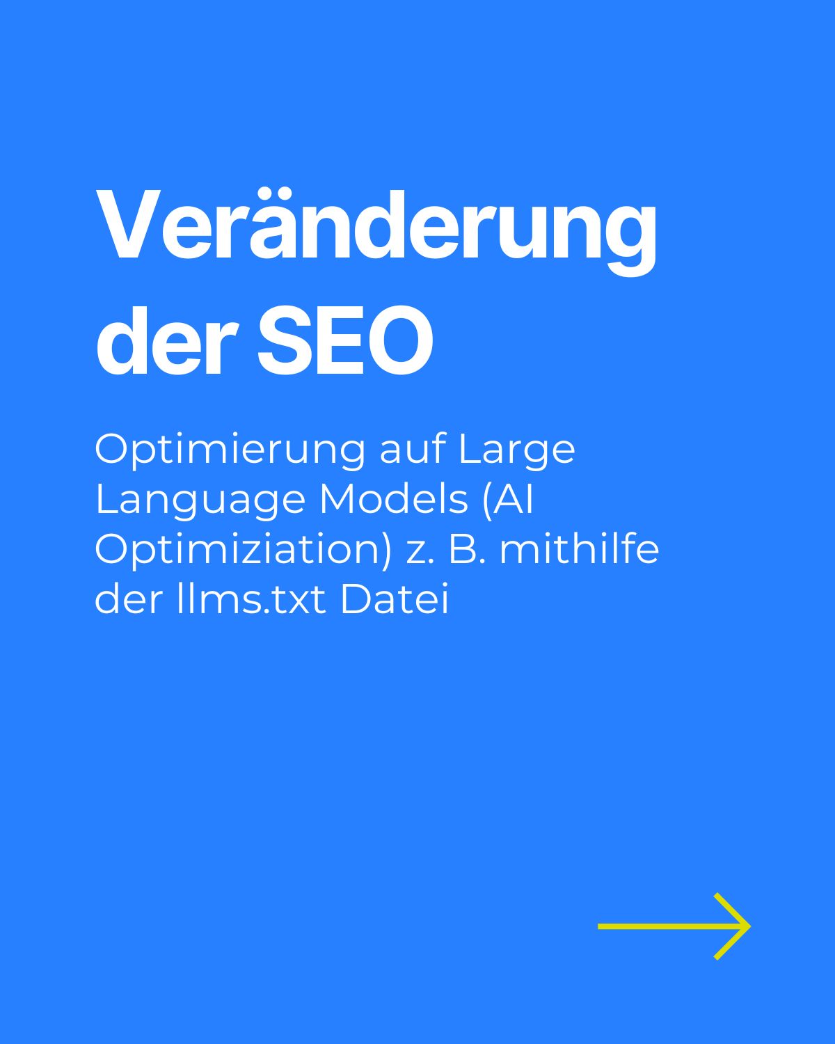 Veränderung Suchmaschinenoptimierung